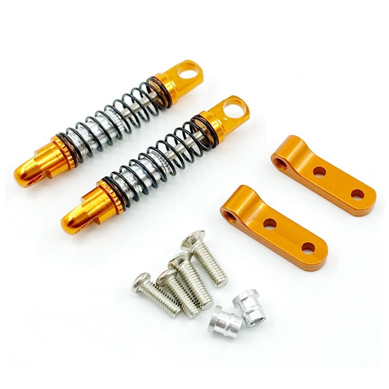 For Wpl D D Rc Car Metal Rear Shock Absorber Damper With Mount