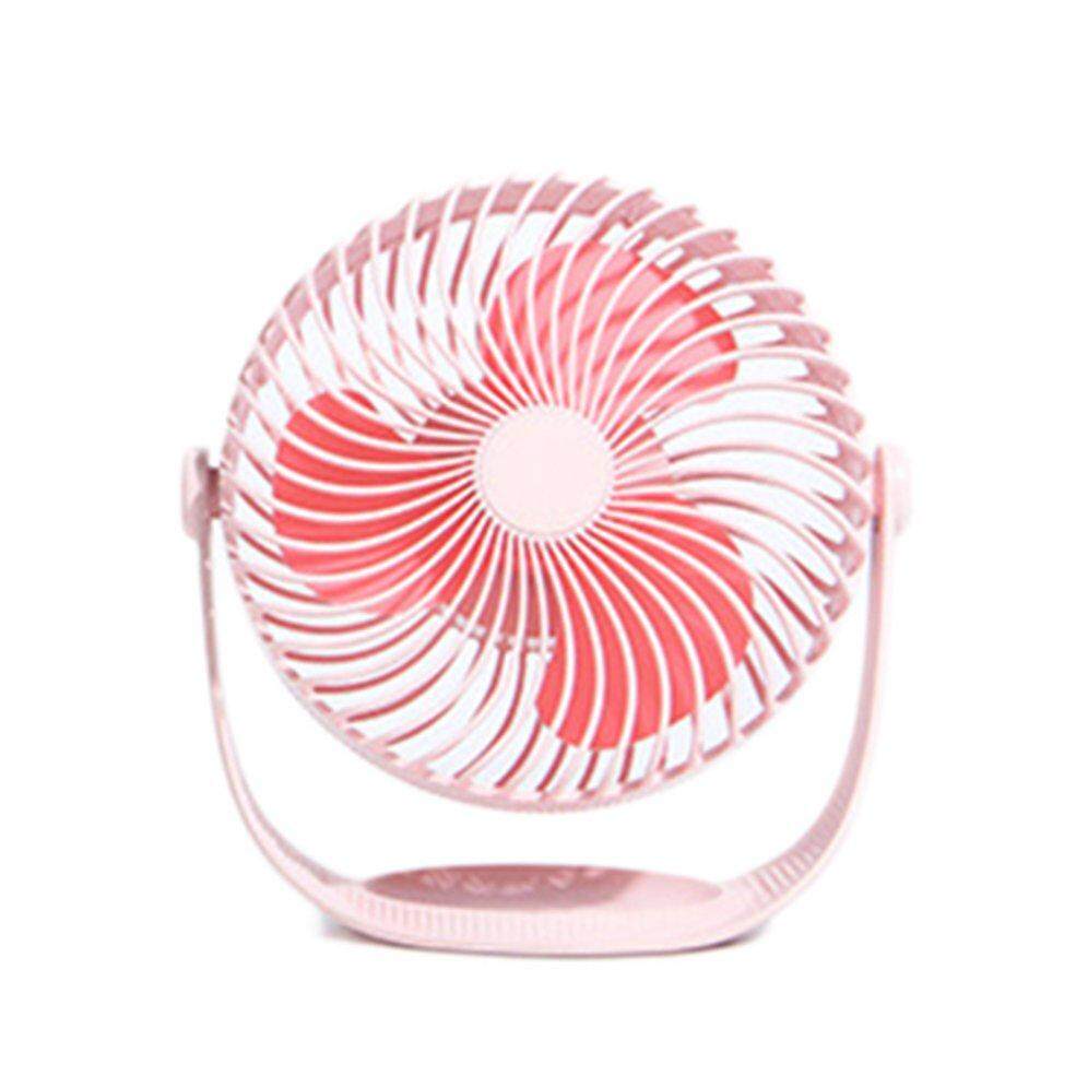 USB สร้างสรรค์ชาร์จการหมุน 360 องศา Mute Large WIND Stripe แฟนนักเรียนฤดูร้อนพัดลมขนาดเล็กแบบพกพา
