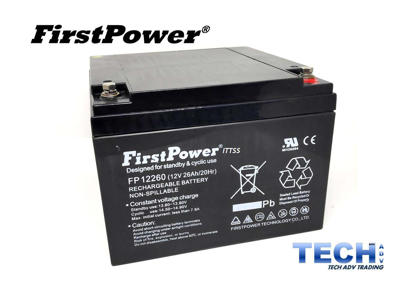 Firstpower V Ah Premium Rechargeable Sealed Lead Acid Battery For