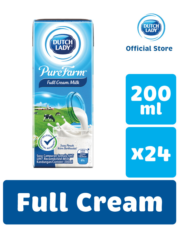 Bundle Offer Dutch Lady Purefarm Uht Milk Full Cream Ml X