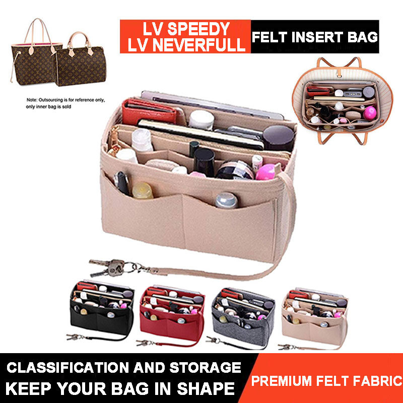 Felt Insert Bag Organizer Lv Speedy Neverfull Bag In Bag