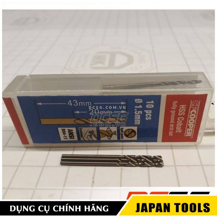 MŨI KHOAN THÉP INOX CFCOOPER HCM015