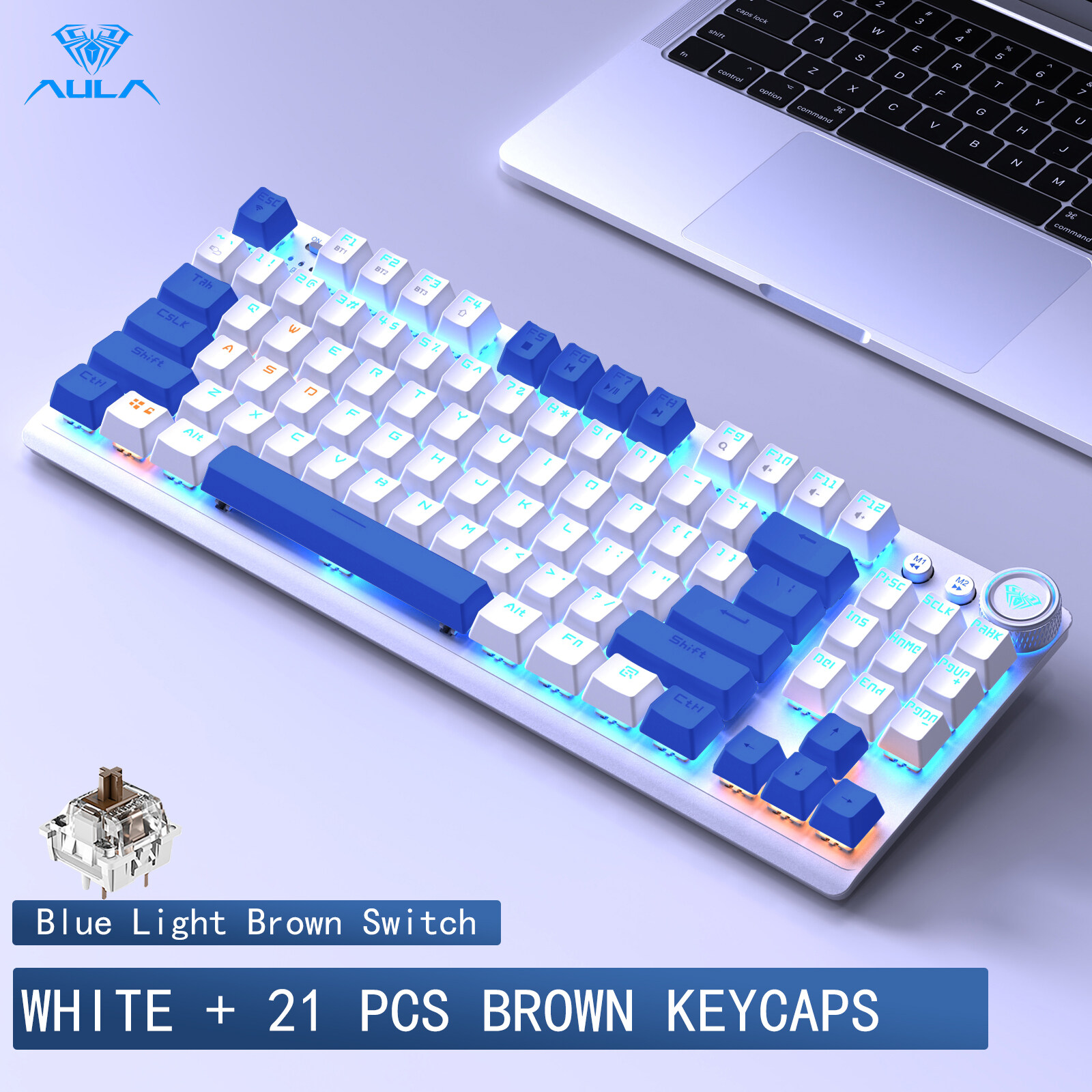 Aula F Keys Wireless Mechanical Keyboard Mode Bluetooth G