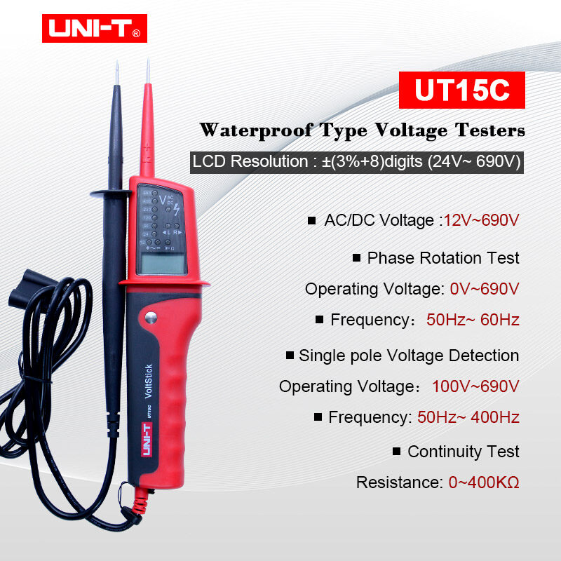 Uni T Ut B Ut C Waterproof Multi Function Voltage Detectors Volt