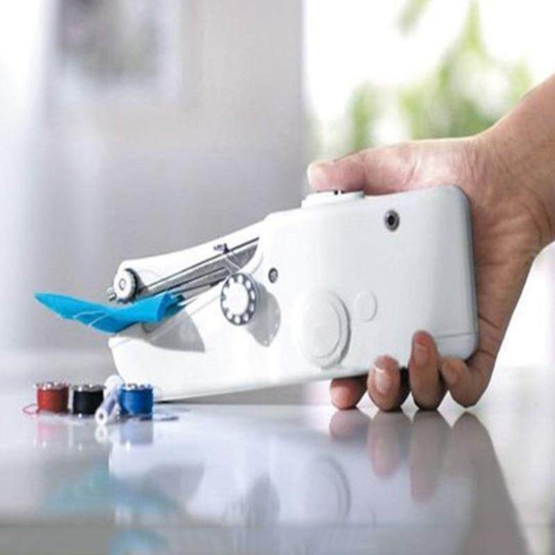 Genggam Portabel Mini Mesin Jahit Stitch Menjahit Menjahit Cordless Kain Pakaian Listrik Mesin Jahit Stitch Set