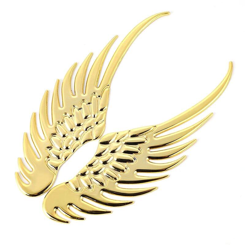 3D Metal Angel Wing Car Stickers Angel Hawk Wings Emblem Badge Decal