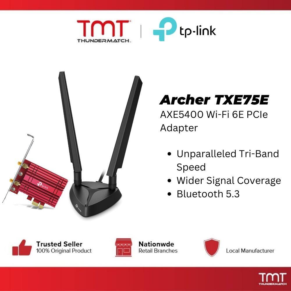 TP Link Archer TXE75E AXE5400 Tri Band Wi Fi 6E Bluetooth 5 3 PCIe