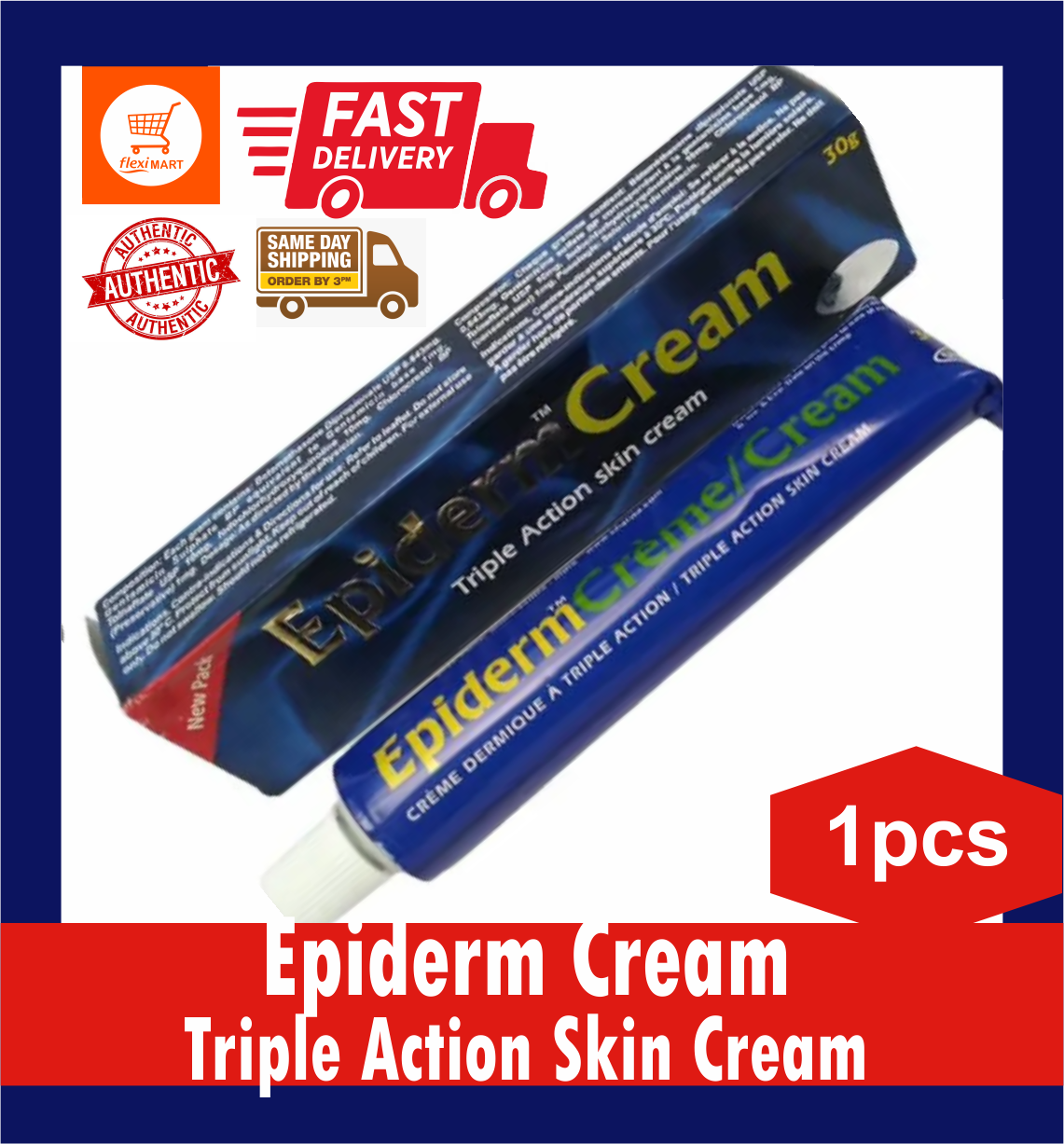 Epiderm Cream Triple Action Skin Cream G Authentic In Stock