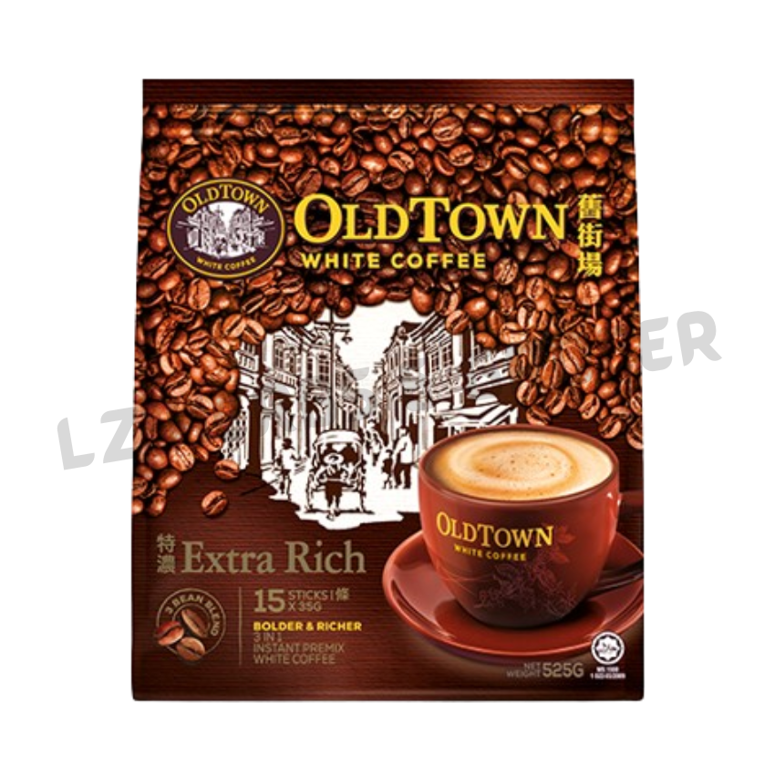 OLD TOWN 3 In 1 WHITE COFFEE CLASSIC SALTED CARAMEL HAZELNUT LESS