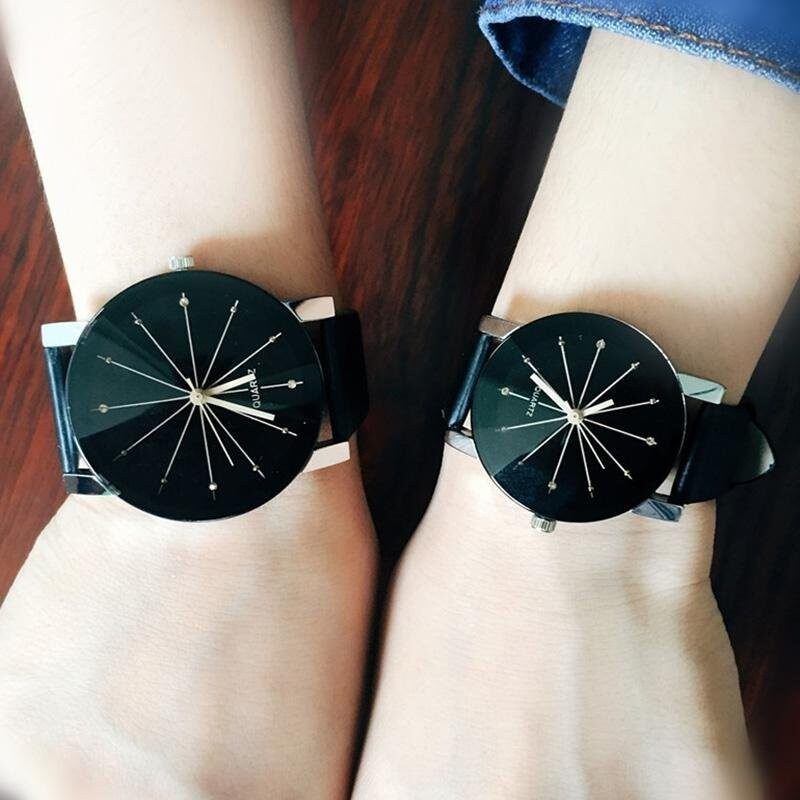1 Pair Lovers Watch Women Men Wristwatches Couples Clock Quartz Wrist Watches Quartz-watches Malaysia