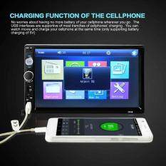 7" HD Touch Screen Double 2 DIN Car Stereo MP5 Player Bluetooth Radio+Camera