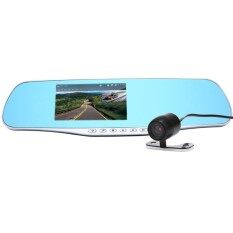 AllGreat Sunking Front Rear Dash Cam 1080P Dual Lens Rear View Mirror Camera 4.3" Screen Car Video Recorder