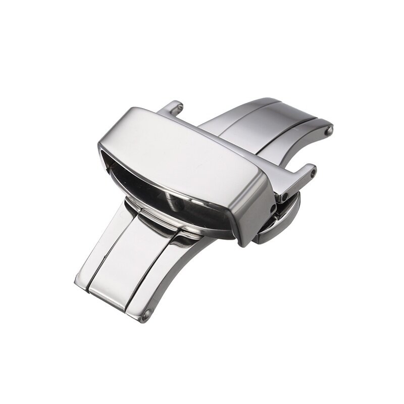 Automatic Double Click Butterfly Buckle Watch Push Button Fold Deployment Watchband Clasp Strap Buckles 20mm Malaysia