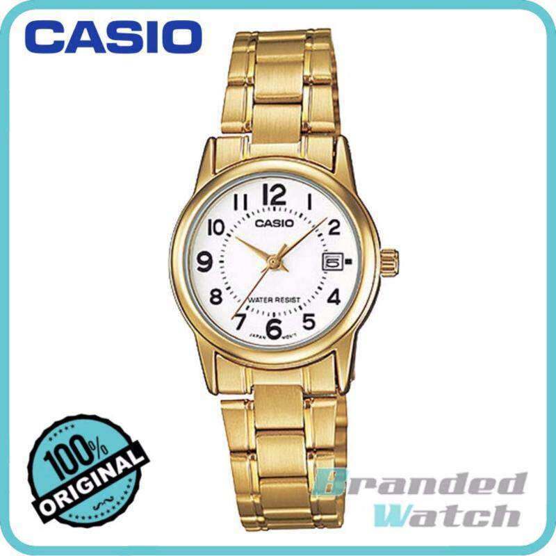 Casio LTP-V002G-7BUDF Womens Analog Date Gold Watch LTP-V002G-7B Malaysia
