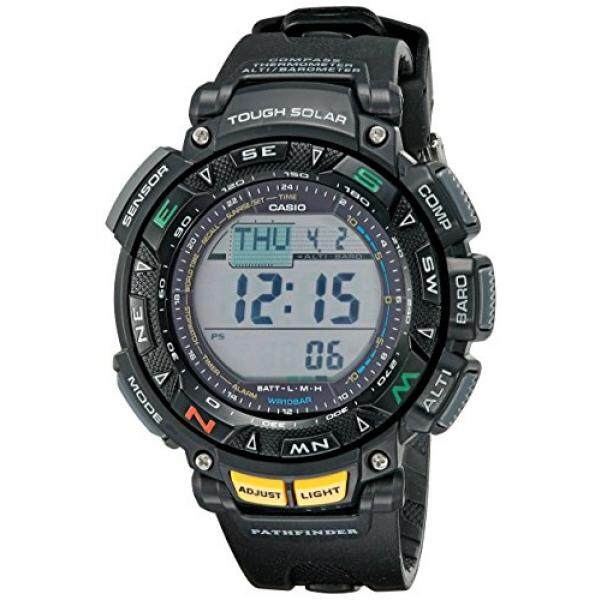 Casio Pria PAG240-1CR Pathfinder Triple Sensor Multi-function Olahraga Jam Tangan-Internasional