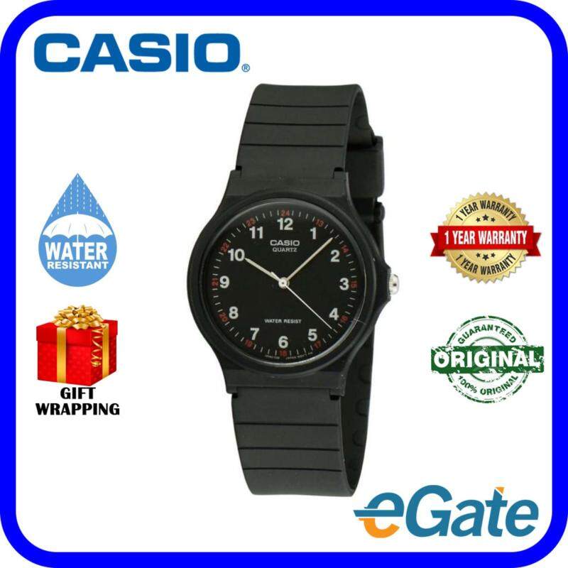 Casio MQ-24-1B Analog Men Watch Black White Original Malaysia