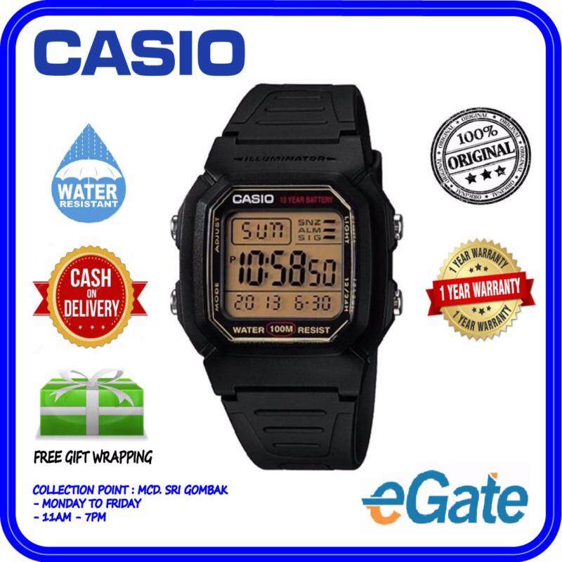 Casio W-800HG-9AV Digital Men Watch - Black Strap Fashion Original Malaysia