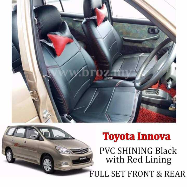 Custom Fit Oem Car Seat Cushion Cover Toyota Innova Pvc Shining Lazada