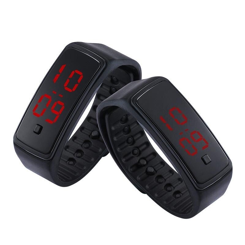 DOTEC Student LED watch fashion watch couples Sports silicone digital watch (Black) Malaysia