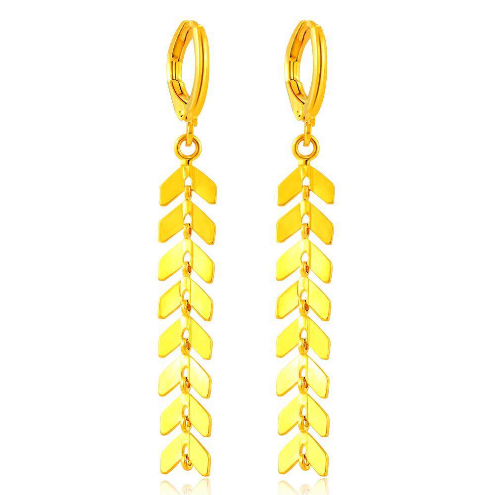 【Goodprice-Fashion】fashion Boutique Korea Selatan Pop Anting-Anting 24 Karat Giwang Berlapis Emas Perhiasan