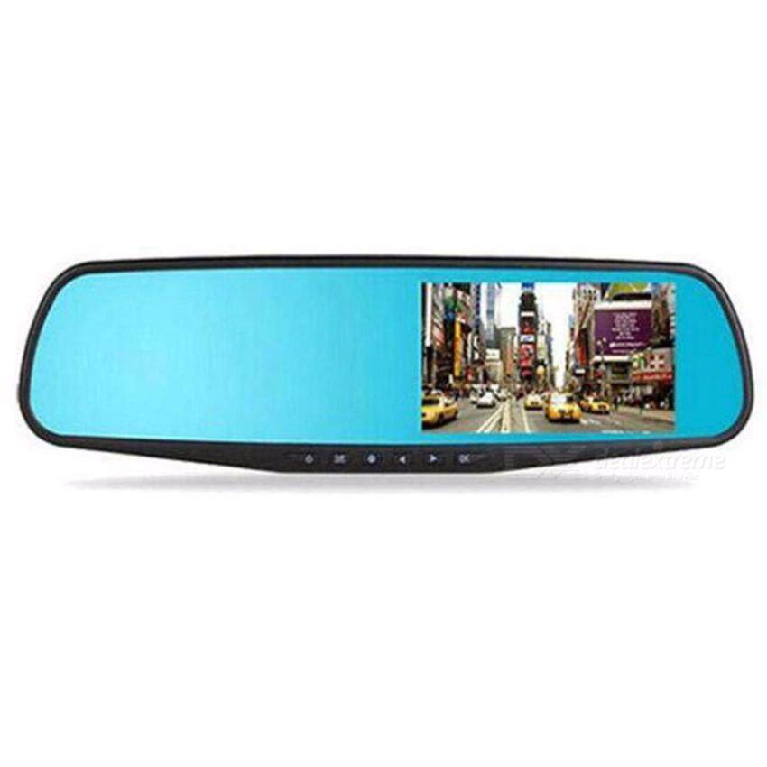 GladMan Full HD 1080P Car DVR Camera 4.3 Inch Rearview Mirror Dual Channel DVR Camera Dash Cam Recorder