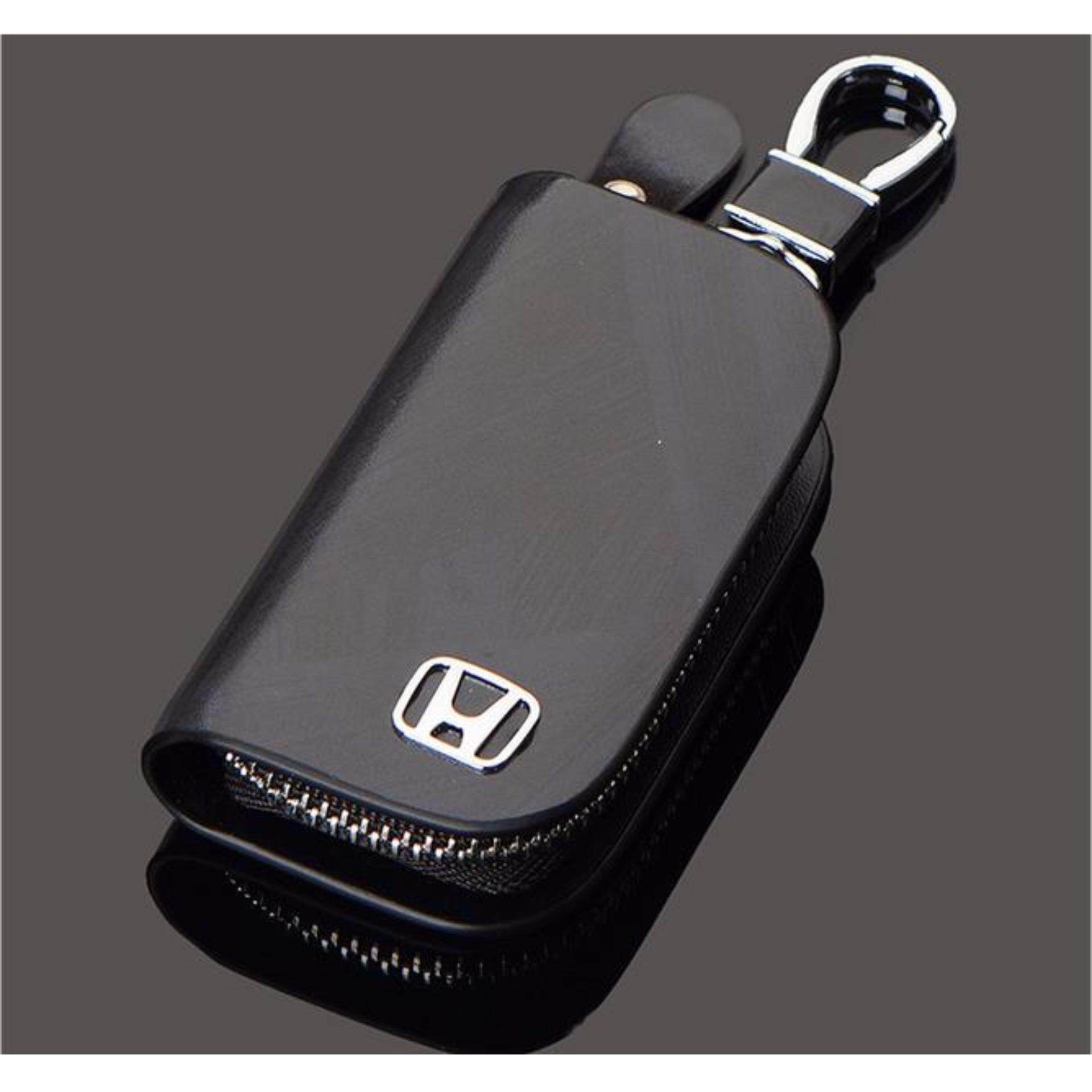 Genuine Leather key cover case holder Fit for Honda CR-V Civic Fit Freed StepWGN Key holder - intl