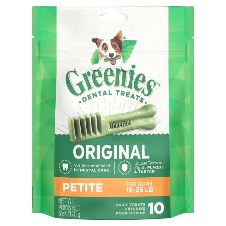 dentaltreats,dentalimplant greenies64 original petite64 dog dental treats 6oz (170g)