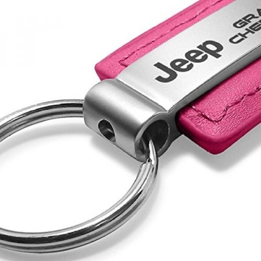 Jeep Grand Cherokee Pink Kulit Gantungan Kunci-Internasional
