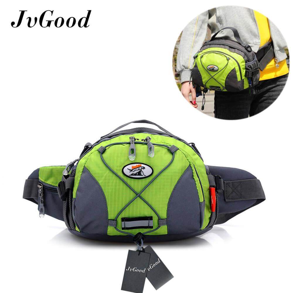 JvGood กระเป๋าคาดเอว กระเป๋าคาดเข็มขัด กระเป๋ากีฬา กระเป๋าเดินป่า Fanny Pack Waist Bag Travel Pocket Sling Chest Shoulder Bag Phone Holder Running Belt With Separate Pockets, Adjustable Band For Workout Vacation Hiking