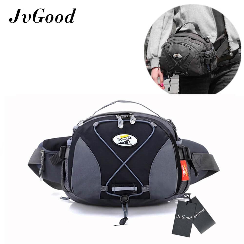 JvGood กระเป๋าคาดเอว กระเป๋าคาดเข็มขัด กระเป๋ากีฬา กระเป๋าเดินป่า Fanny Pack Waist Bag Travel Pocket Sling Chest Shoulder Bag Phone Holder Running Belt With Separate Pockets, Adjustable Band For Workout Vacation Hiking