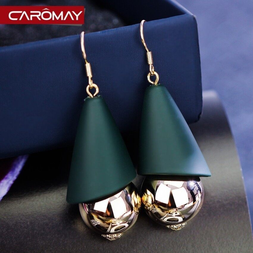 Kalome Perhiasan Korea Overrated Panjang Anting-Anting Retro Trendsetter Wanita 18 K Berlapis Anting-Anting Hadiah Temperamen-Internasional