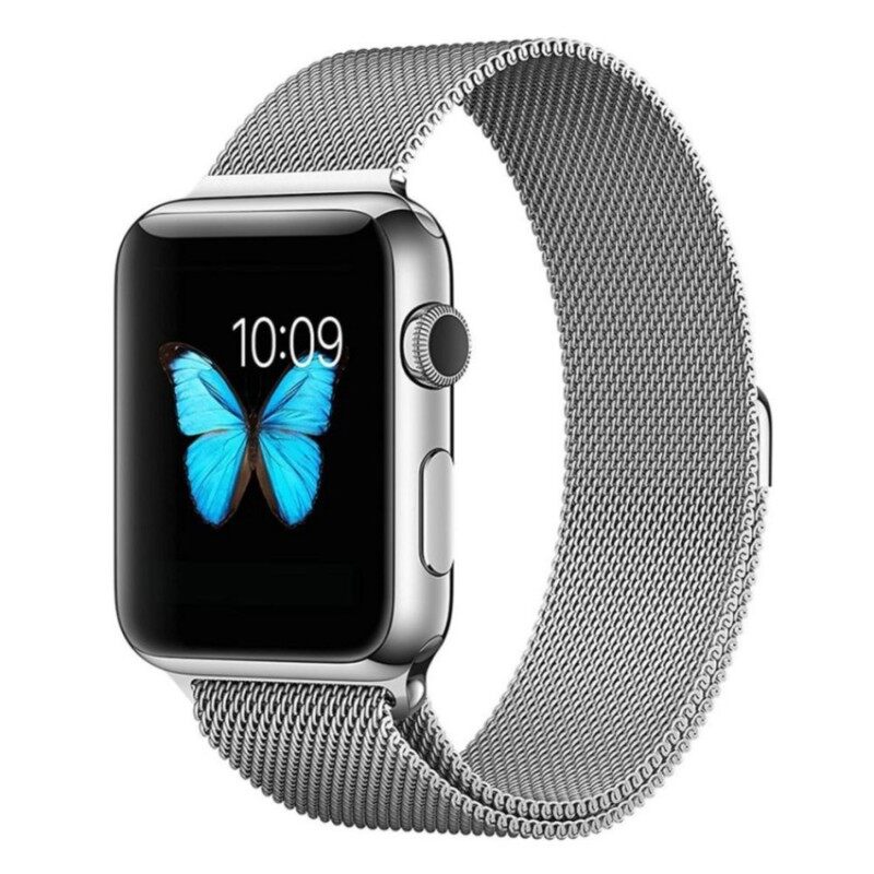 leegoal Apple Watch Band Magnetic Clasp Mesh Loop MilaneseStainless Steel Replacement Strap For Apple Watch Sport Edition38mm Silver Malaysia