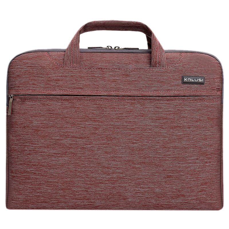 Baru Tahan Air Kedatangan Tas Laptop Tas Komputer Cover Laptop Tas 14 Inch untuk Apple Lenovo Dell Tas Komputer (Denim Merah)-Intl