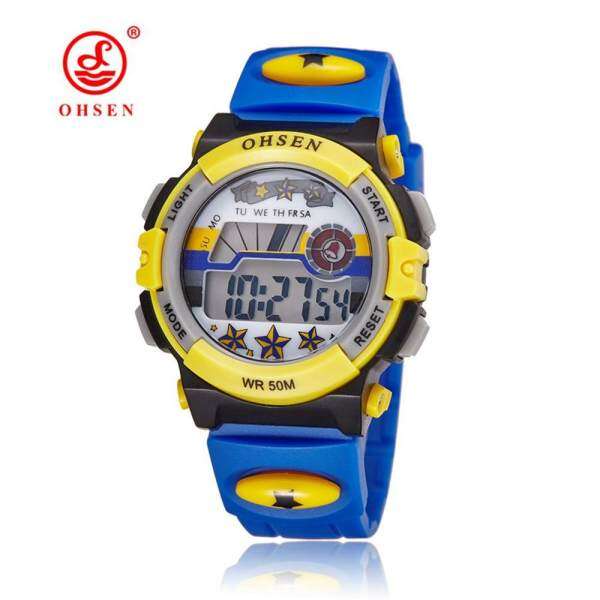 Nơi bán ĐỒNG HỒ OHSEN Trẻ Em ĐÈN LED Hiển Thị Kỹ Thuật Số Thể Thao Mứt Tangan es Bé Gái Thời Trang Đồng Hồ Thạch Anh Mứt Tangan Đa Năng 50 m chống thấm nước Đồng Hồ Đeo Tay Mứt Tangan es-quốc tế