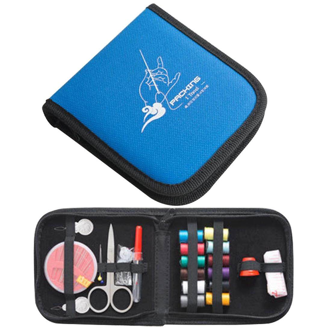 Portabel Mini Rumah Perjalanan Jahit Set Kotak, Ukuran: 12*12.5 Cm (Biru