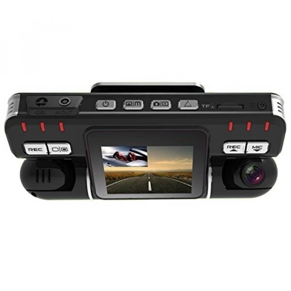 Pruveeo MX2 Car Dash Cam Dual Lens 120 plus 120 Degree Wide Angle.Dash Camera for Cars. Dashboard Camera Car Driving Recorder DVR