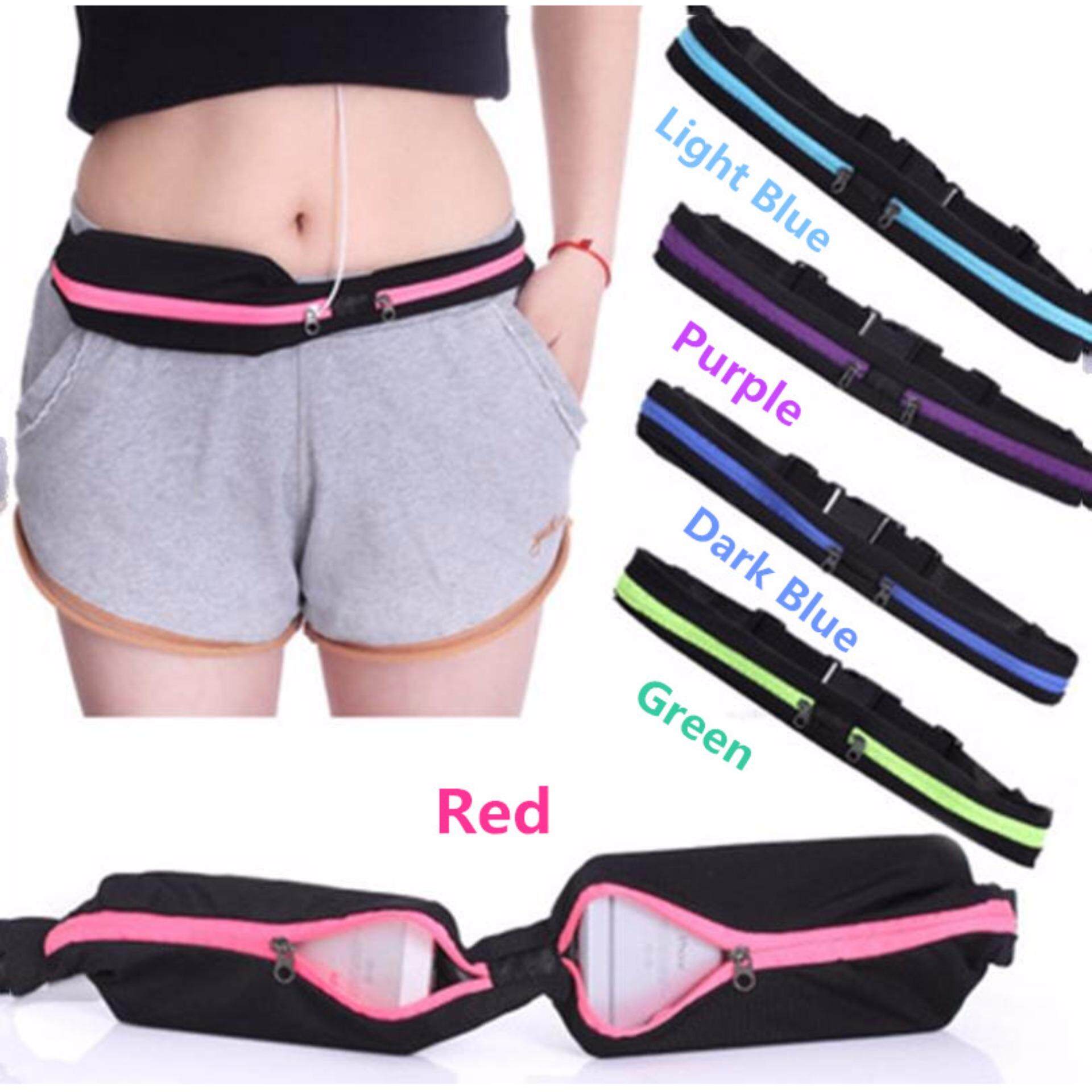 กระเป๋าคาดเอว Running Waist Bag กระเป๋าคาดเอว Mobile Phone Unisex Gym Belt Sports Entertainment Accessories - intl