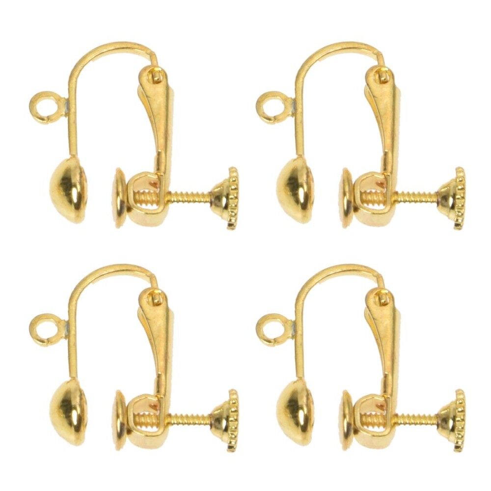 Sekrup Belakang 2-Pasang dari Anting Temuan, 22 K Gold Berlapis-Internasional