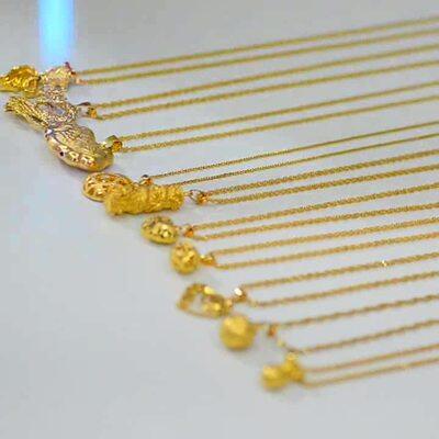Balapan Breeze Emas 3 D Kalung Wanita 18 K Perhiasan Artikel Besar Memperparah Mawar untuk Mourn untuk Fall untuk Tipis Ripples dari Air Rantai Set Rantai-Internasional