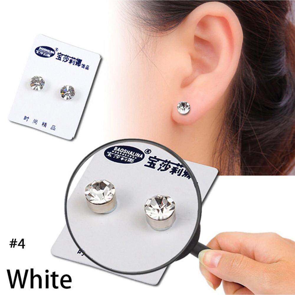 Mens Earrings For Stud Men Online Brands Prices Weight Loss Earrings Crystal Slimming Healthy Acupoints Stud Magnetic Therapy Intl