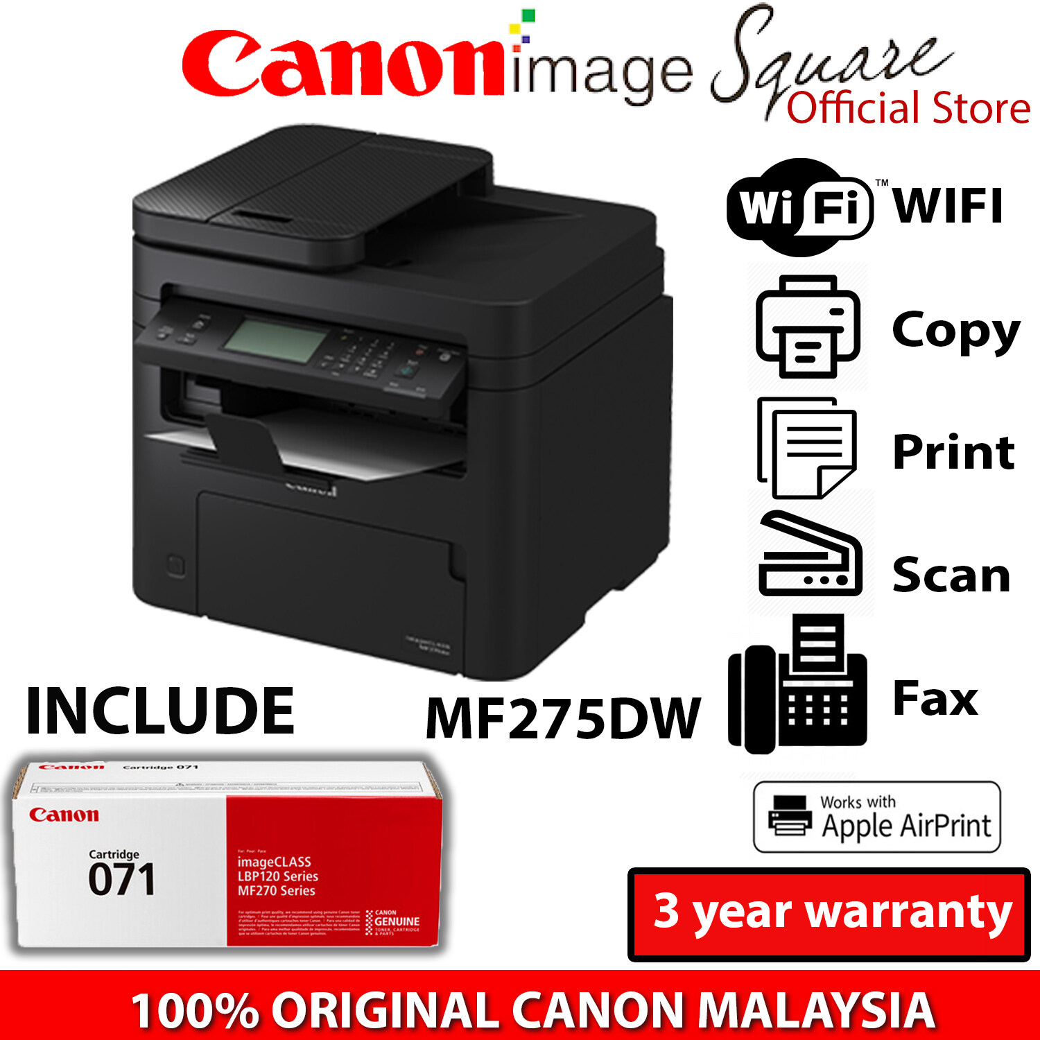 Canon Imageclass Mf Dw Laser Printer Wireless In Monochrome