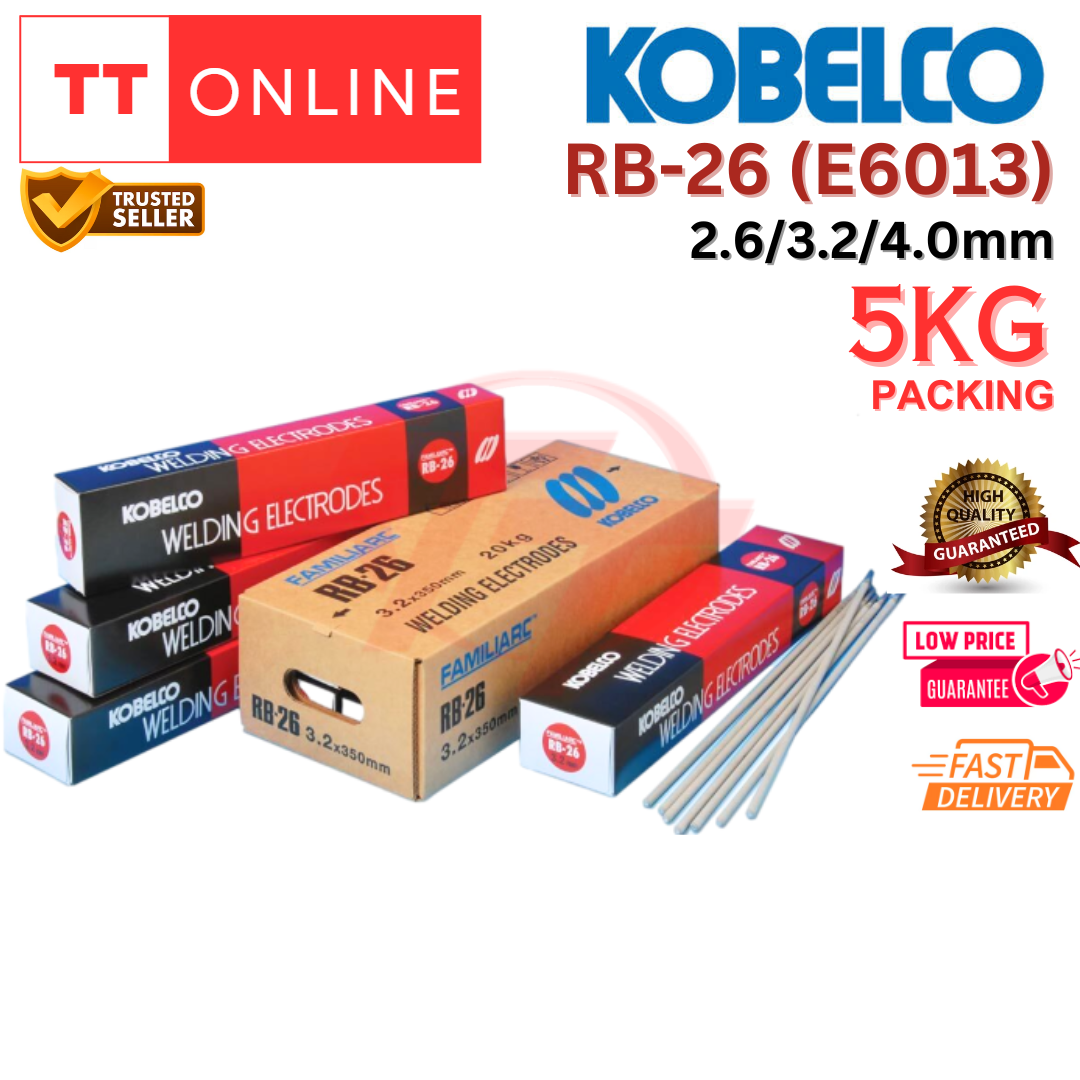 KOBELCO Kobe RB26 2 6mm 3 2mm 4 0mm Welding Rod Electrode 5KG