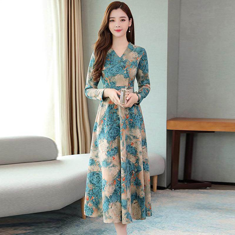 Đầm Thu Đông Tay Dài