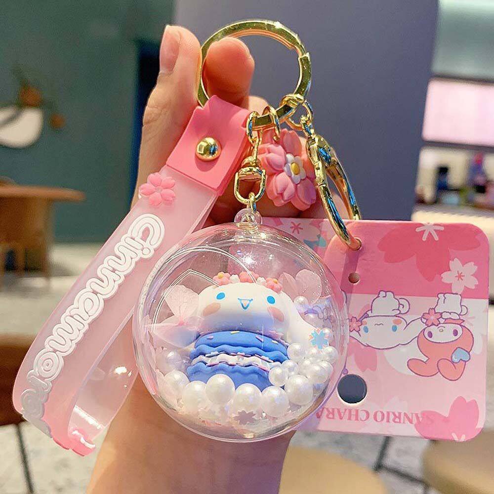 Ed Cute Pvc Keyring Jewelry Accessories Pompom Purin Cinnamoroll My