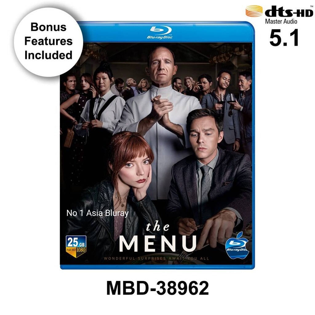 The Menu 2022 Bonus Features Included DTS 5 1 BLURAY English