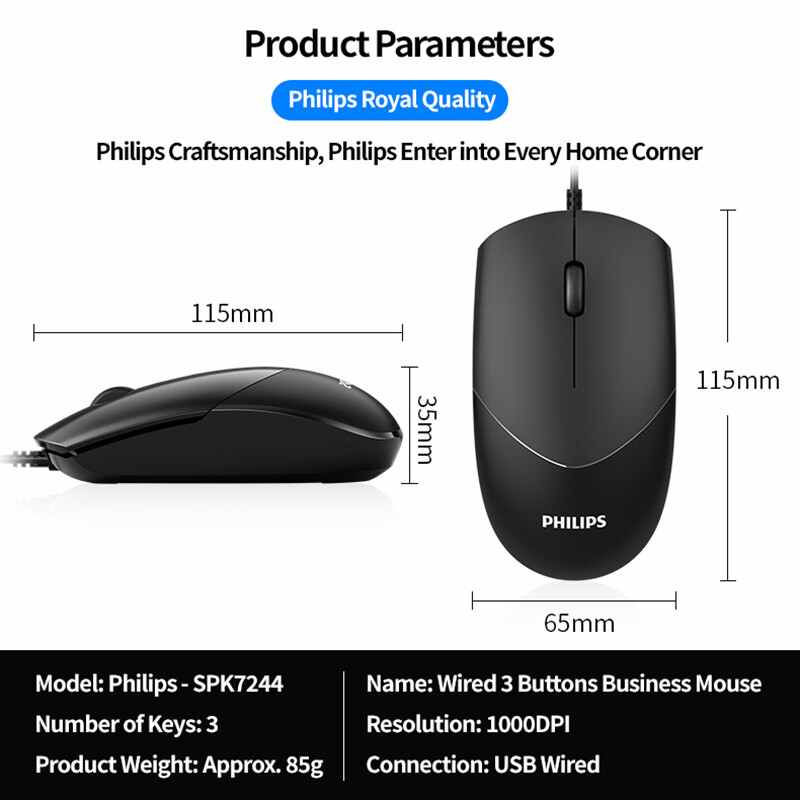 Chuột vi tính Philips SPK7244(M244)