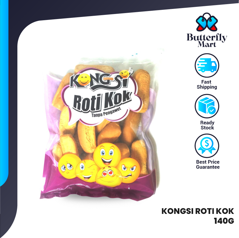 Kongsi Roti Kok 140g KRK120 Biskut Roti Kok Marjerin Crispy Bread