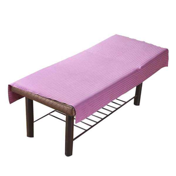 BolehDeals Tím Sọc Làm Đẹp GiườNg Massage Bàn Salon Spa Cotton Sheet