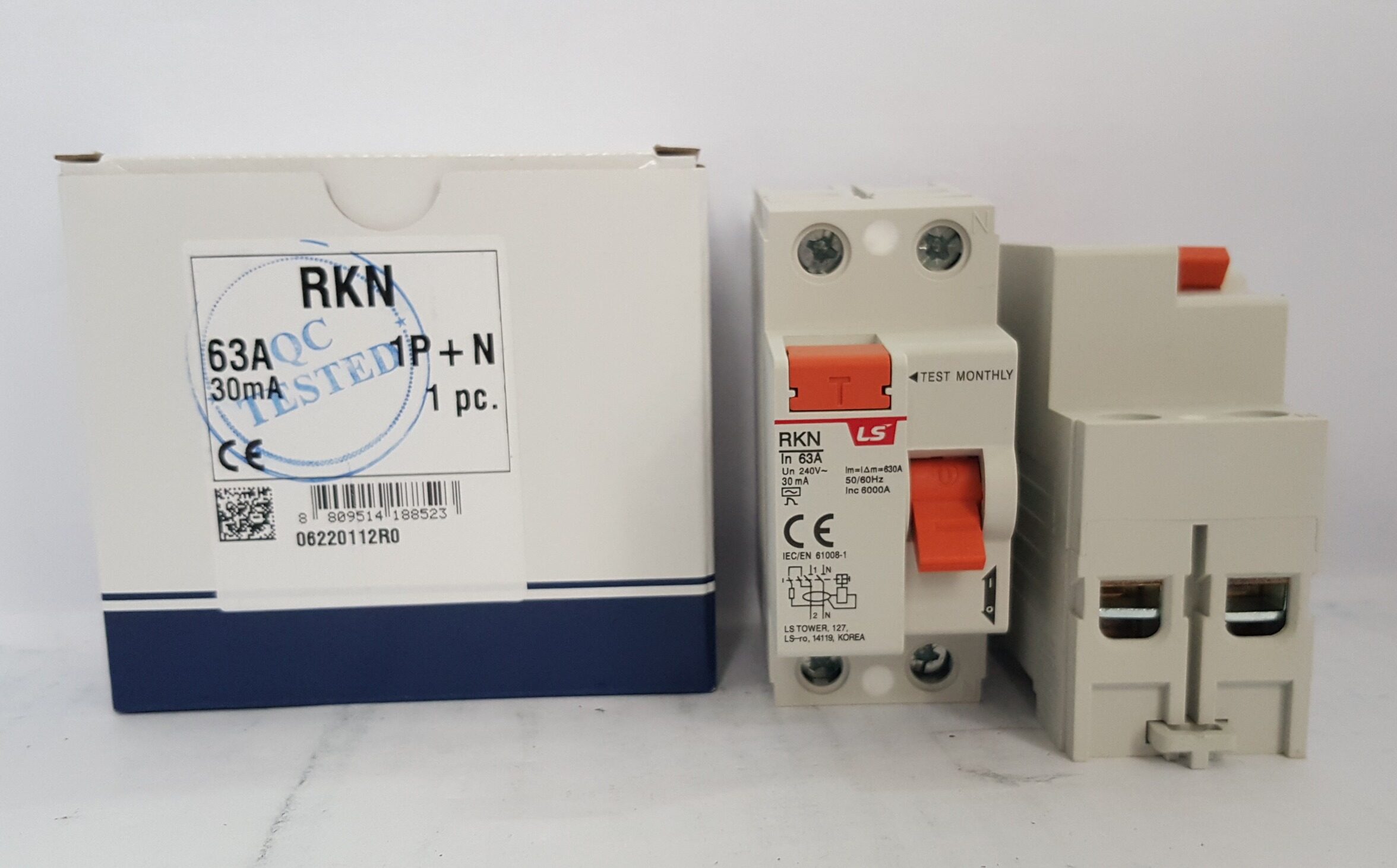 LS RCCB ELCB RCD RKN 40A 63A 100A 30MA 100MA 300MA 2POLE 4POLE EARTH