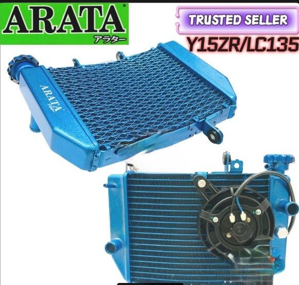 Y15 Y15ZR LC135 RACING CURVE RADIATOR WITH BIG FAN ARATA COOLANT TANKI